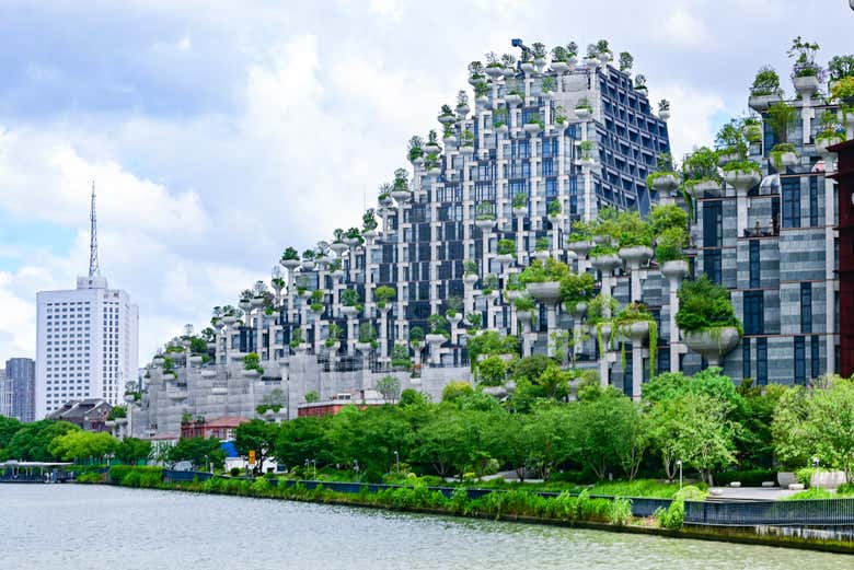 Tian'an 1000 Trees, um edifício futurista