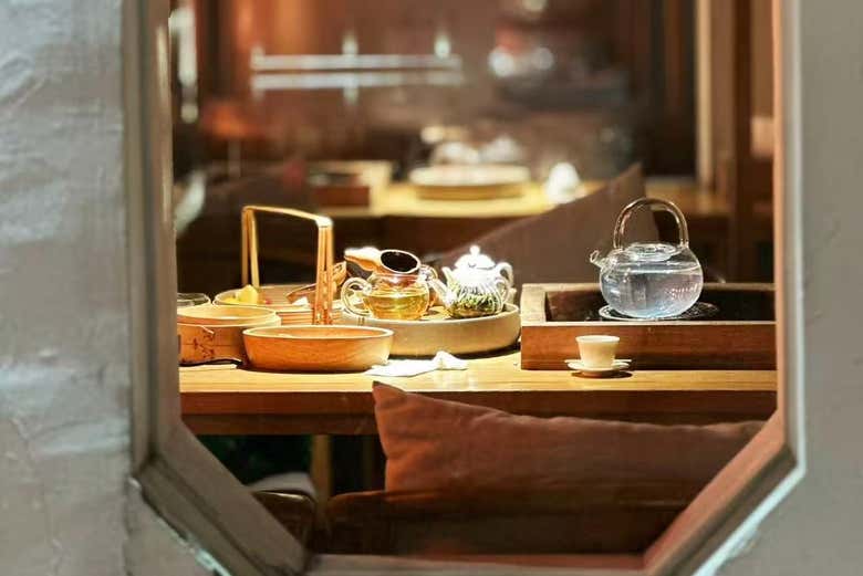 Une maison de thé typique