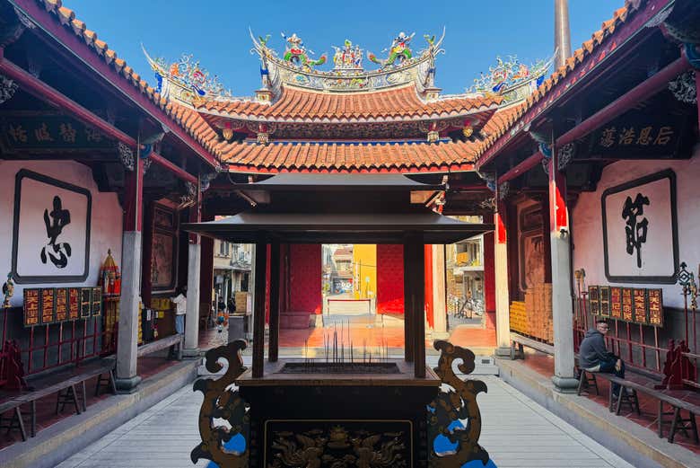 Patio interior del Gran Templo de Mazu 