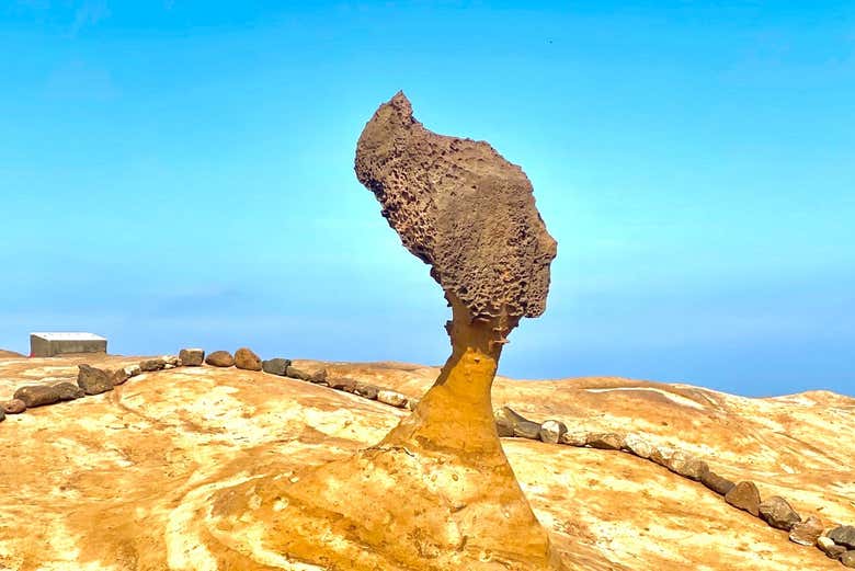 La cabeza de la reina, en el parque Yehliu