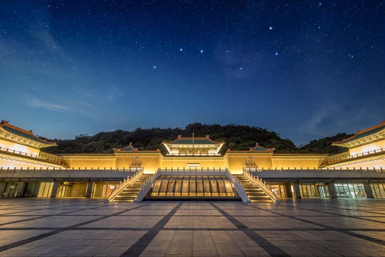 El diseño arquitectónico del museo recuerda al Palacio Imperial