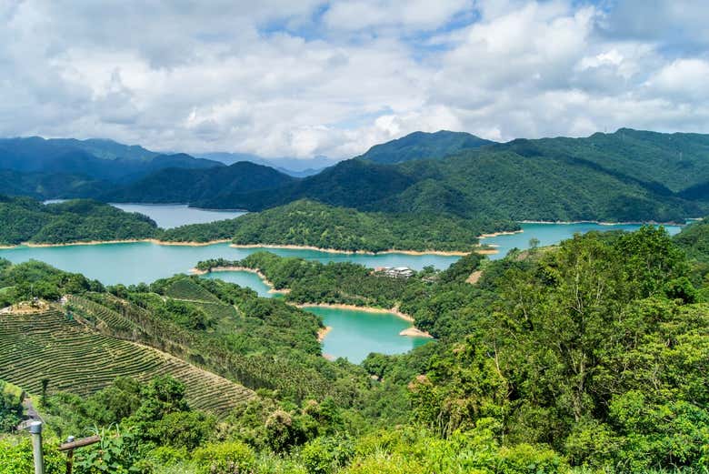 El Lago de las mil islas de Pinglin