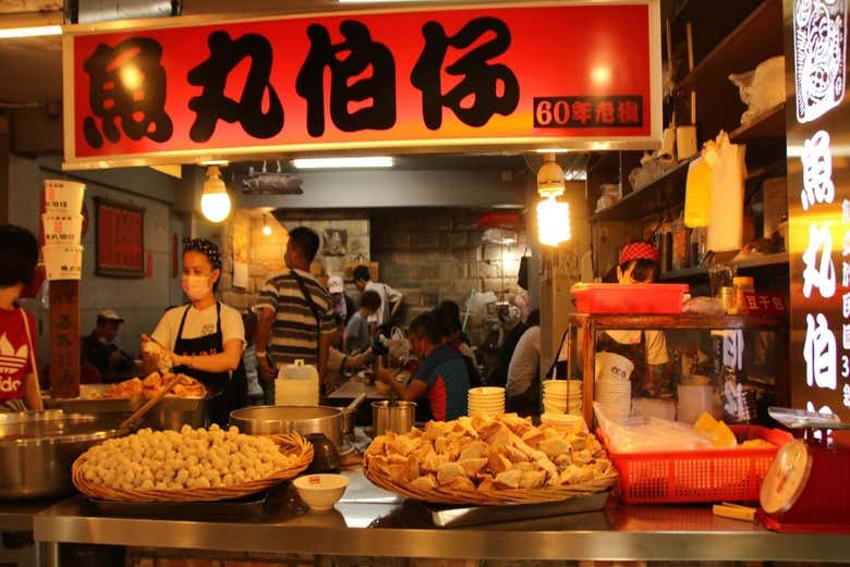 A local market in Jiufen