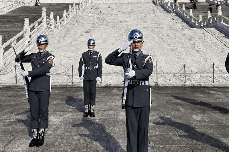 Soldados de la guardia de honor