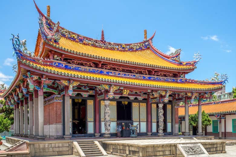 Vista exterior del templo de Confucio