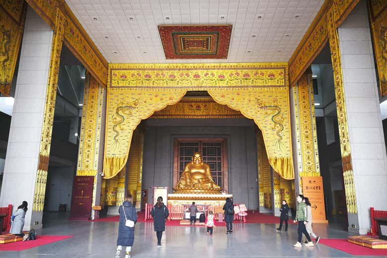 Inside the temple
