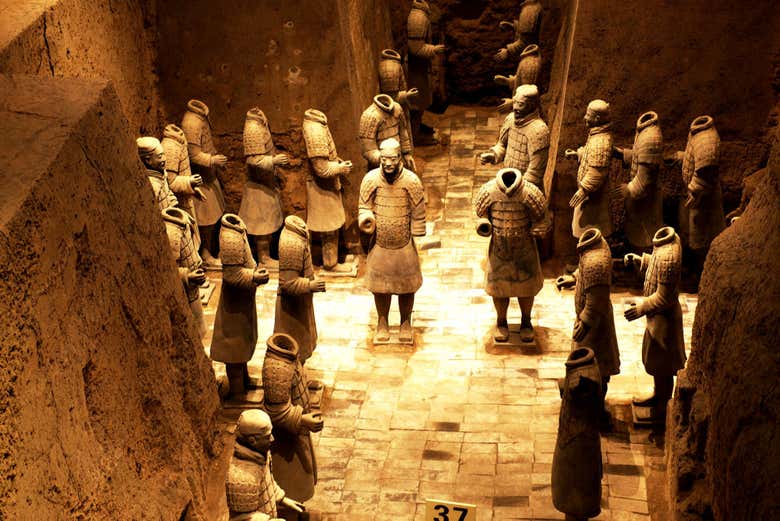 Detalle del ejército de Terracota