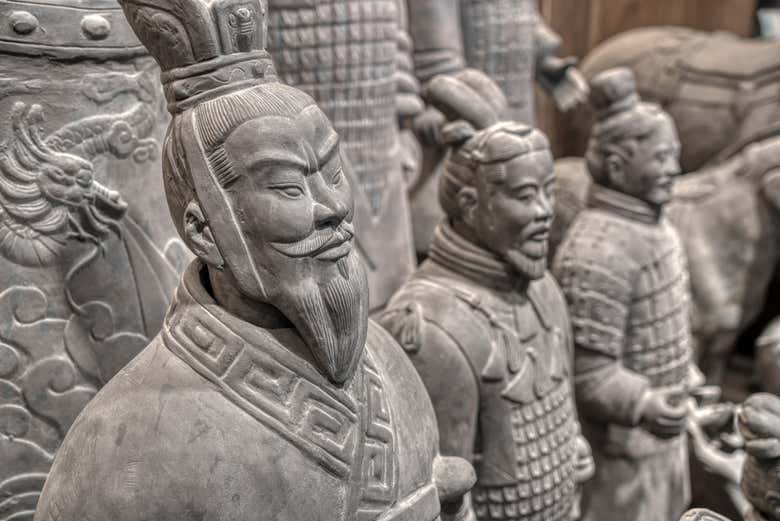 Detalle de los Guerreros de Terracota