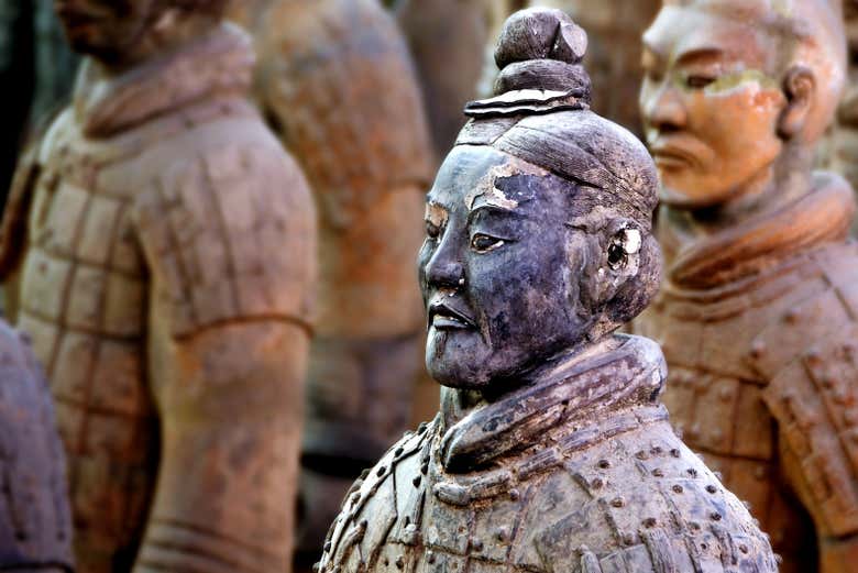 Un dettaglio dell'Esercito di Terracotta