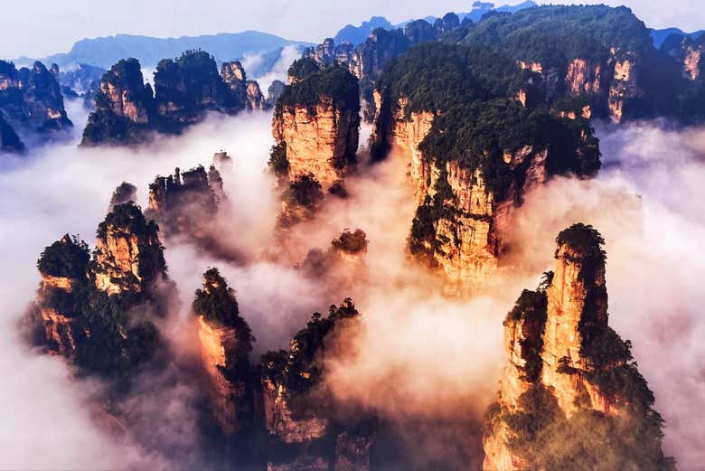 Uno de los paisajes naturales más visitados de China