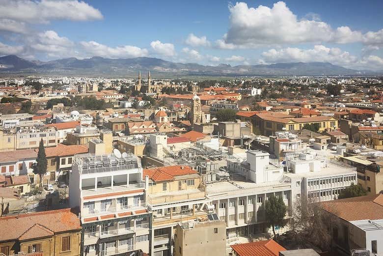 Vista aérea de Nicosia