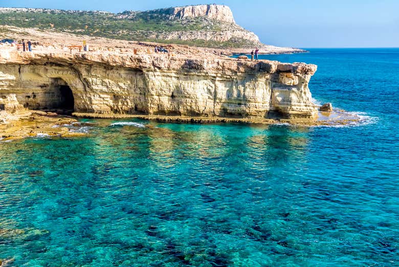 Vistas del Lago Azul desde el barco