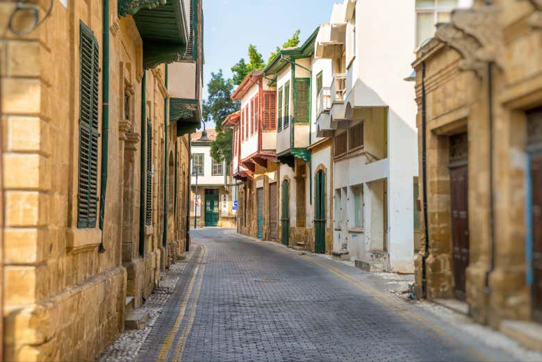 Calle del centro histórico de Nicosia