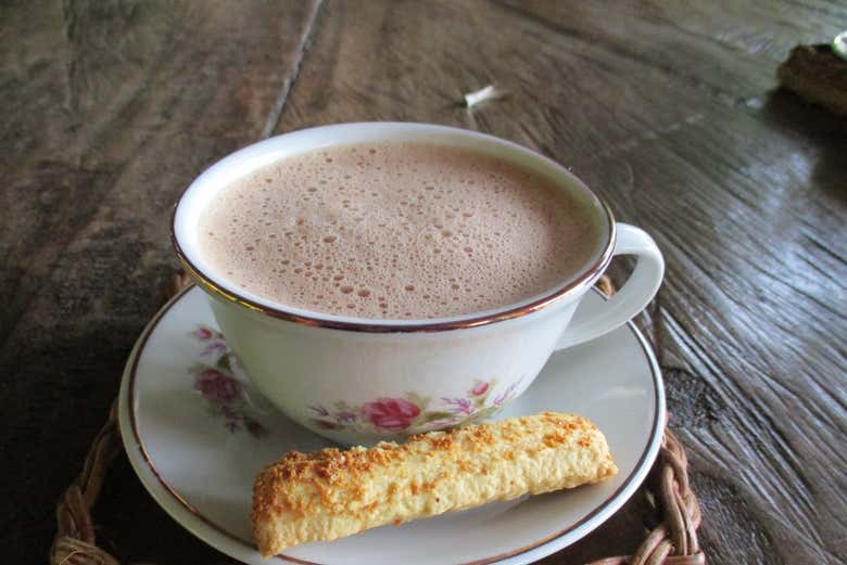 A welcoming cup of cocoa