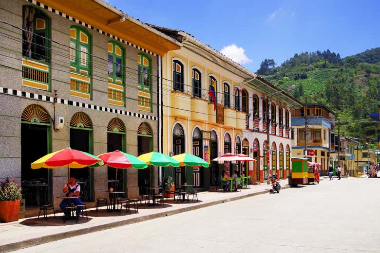 Coloridas calles de Pijao