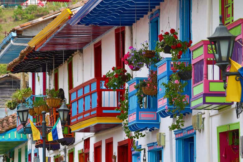 Las coloridas fachadas de Salento