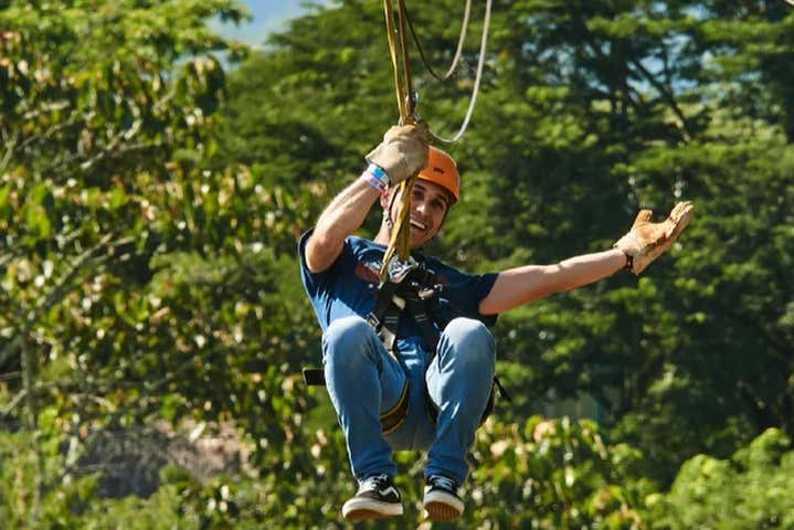 Fly down the zip lines!