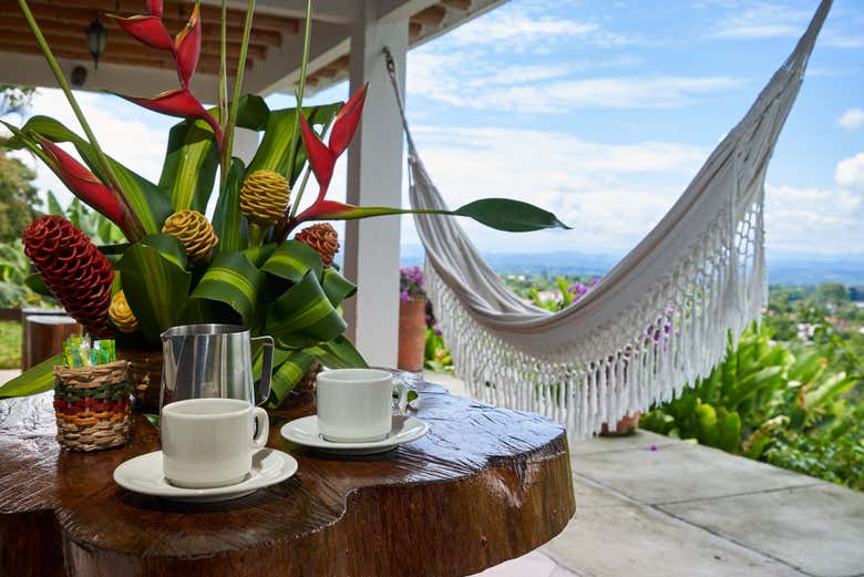 Terraza de la Hacienda Combia