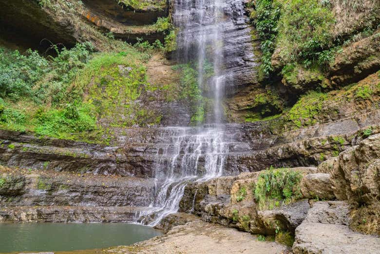 Une des chutes d'eau du parc Juan Curi