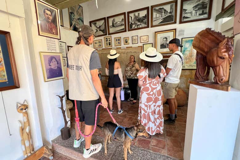 En el museo de Barichara