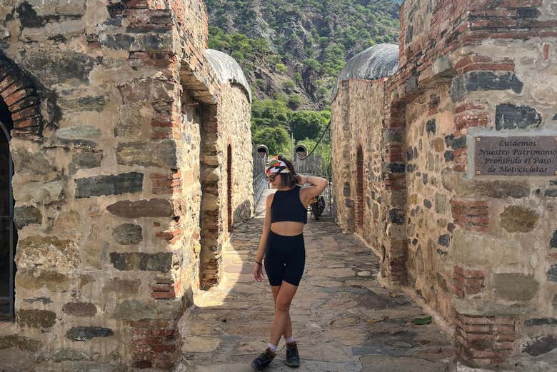 Disfrutando del tour en el puente Jordán