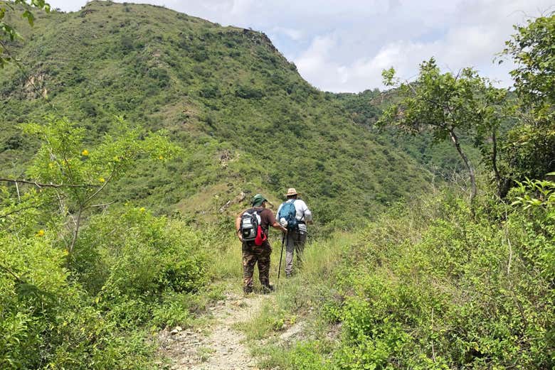 Sentier entre les montagnes