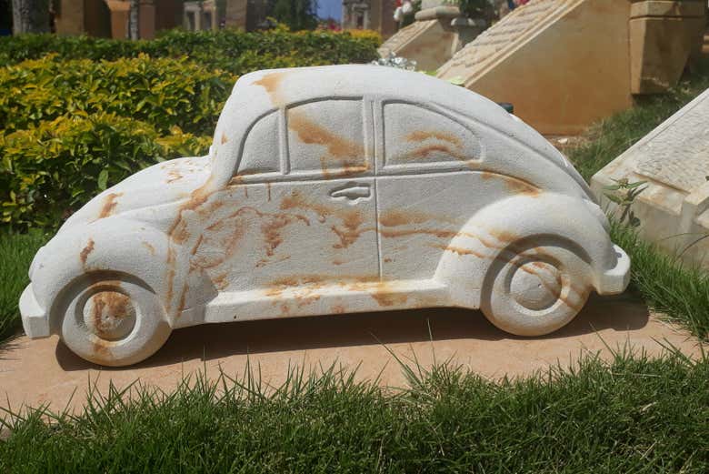 Une des tombes du cimetière de Barichara