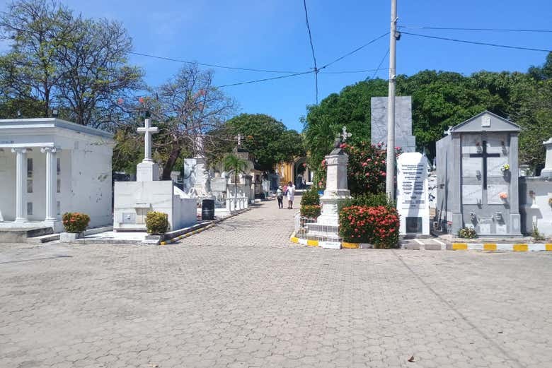 Panorâmica dentro do cemitério Universal