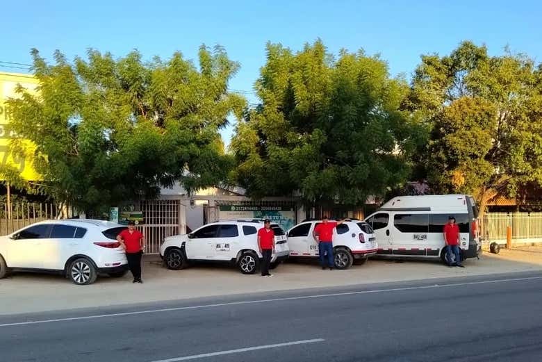 Los conductores preparados para llevaros