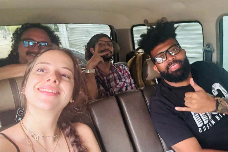 Selfie durante el recorrido