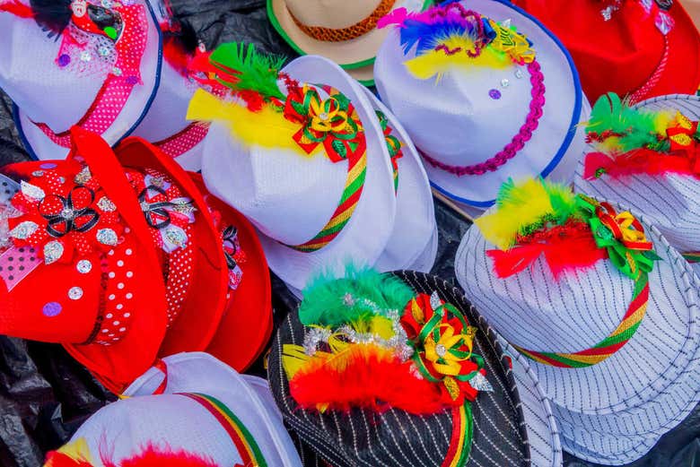 Sombreros del carnaval de Barranquilla