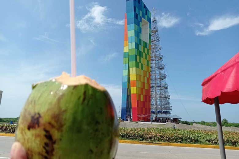 Try fresh coconut juice in Barranquilla