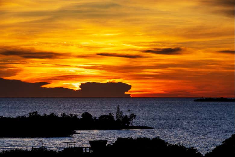 Atardece en Barú, un momento lleno de belleza