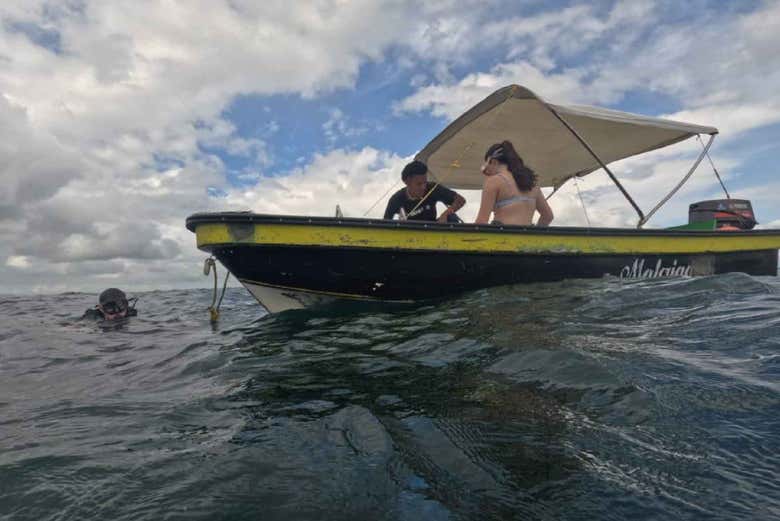 Todo listo para la inmersión