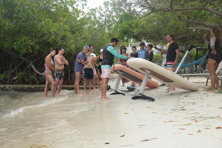 Find out how to hop onto a fliteboard