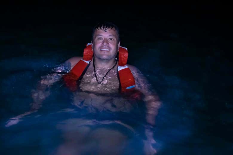 Actividad nocturna Plancton Bioluminoso