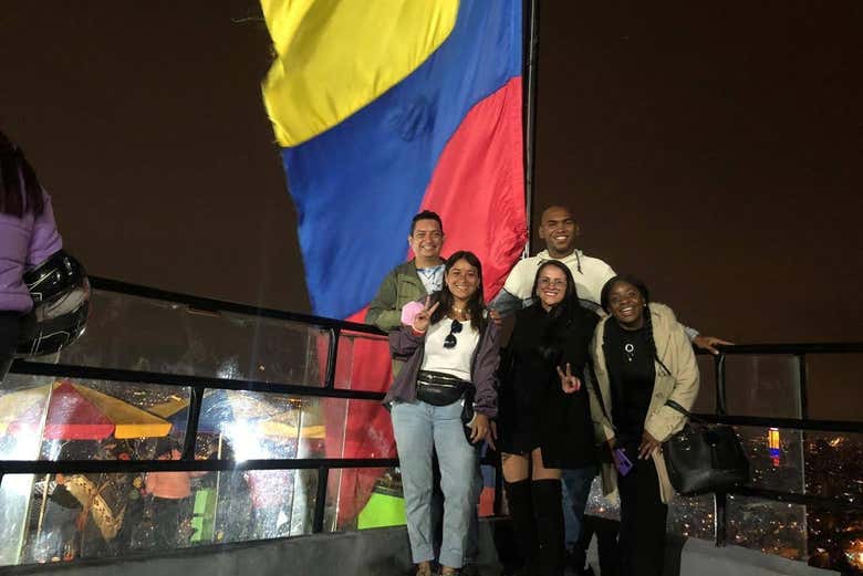 Apreciando a visita ao mirante