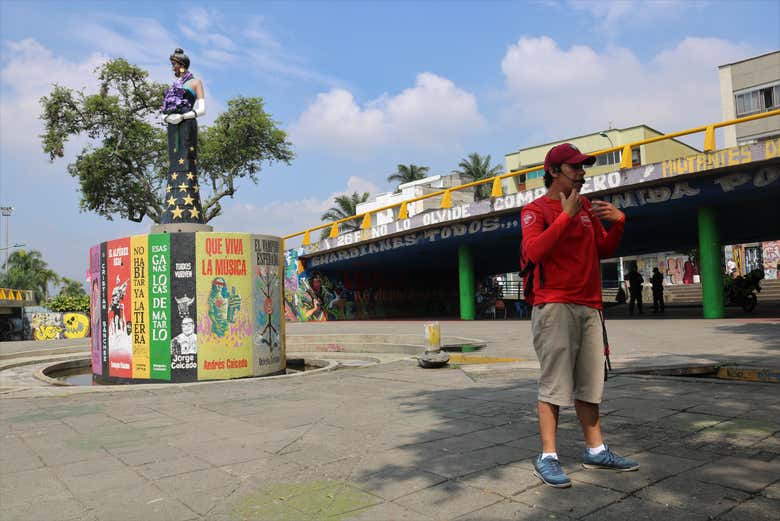 Durante uma das paradas do tour