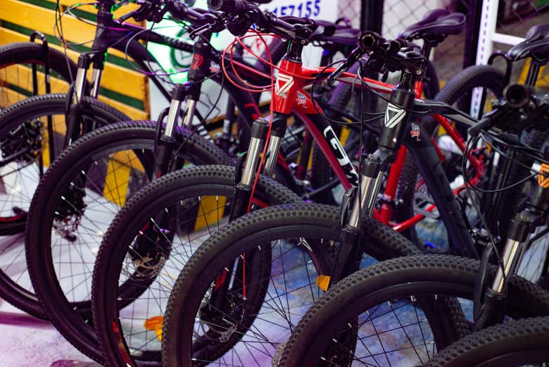 Las bicis listas para el tour