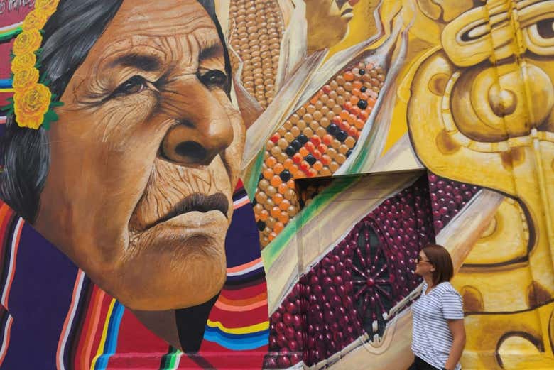 Arte callejero en La Candelaria