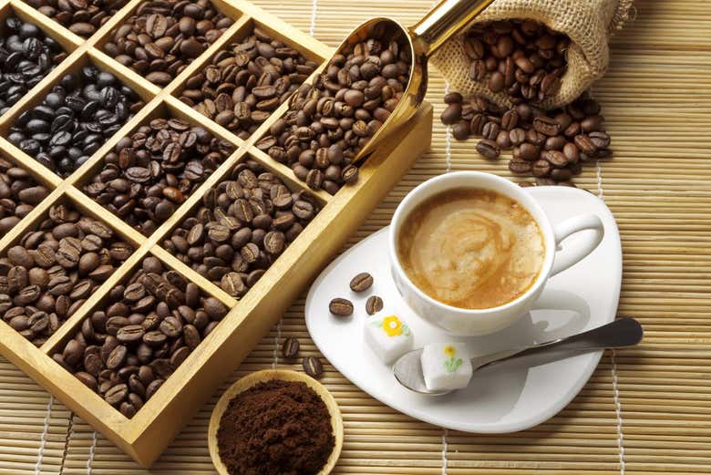 Granos de café colombiano