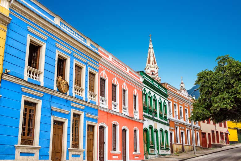 Calle típica del barrio de La Candelaria