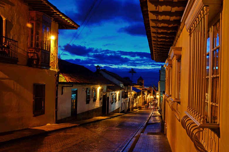 Streets of the centre of Bogotá