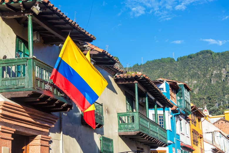 Arquitectura colonial del barrio de La Candelaria