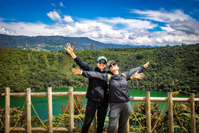 En la laguna de Guatavita