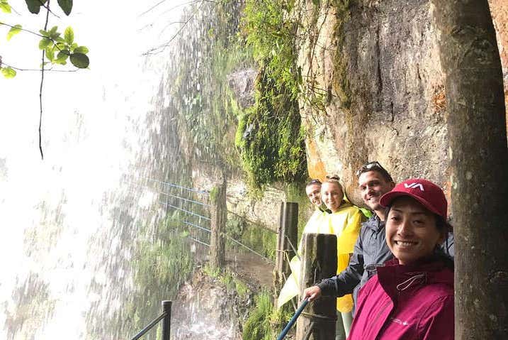 Na cascata La Chorrera