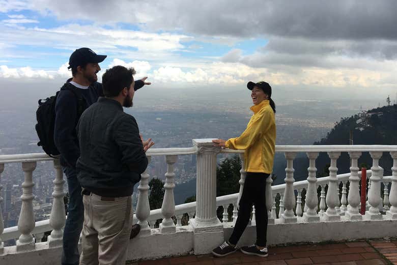 Desfrutando das vistas do cerro de Guadalupe