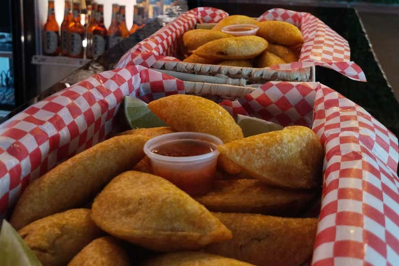 Taste some delicious Colombian empanadas