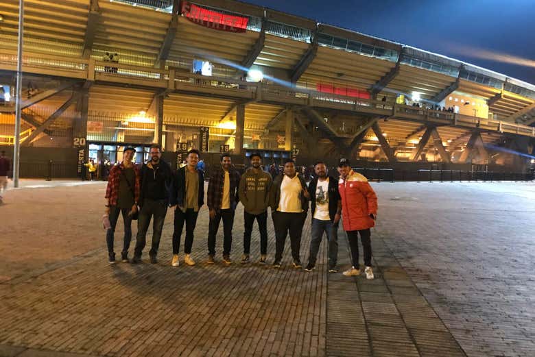 Ticket to a match at the El Campín football stadium