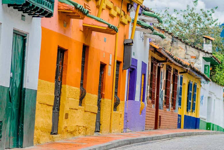 Fachadas de colores de Bogotá